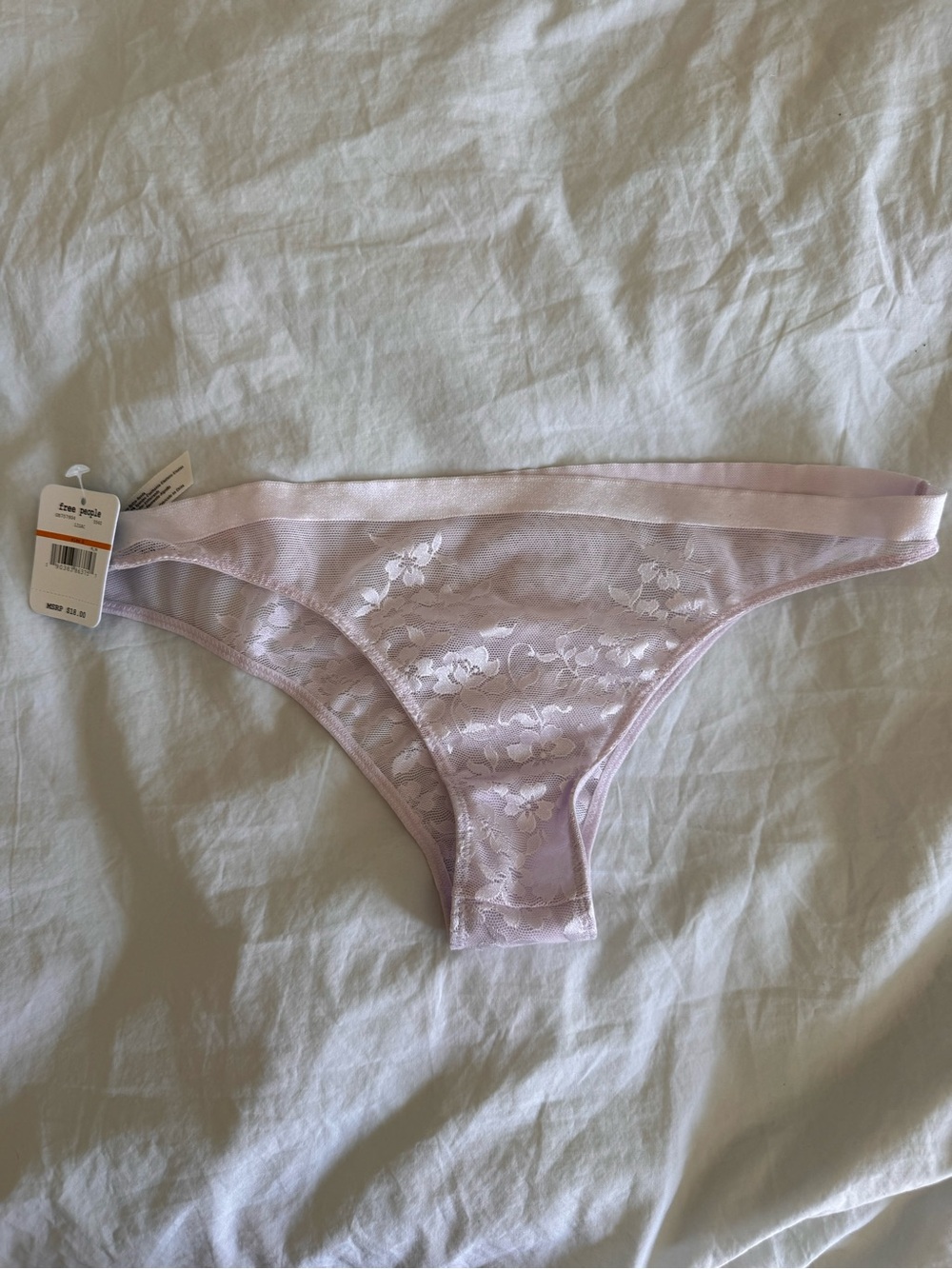 Free People Lace Bikini Panty in Lilac